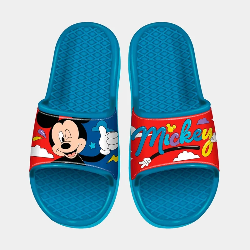 Chinelos de Praia Antiderrapantes Mickey Azul