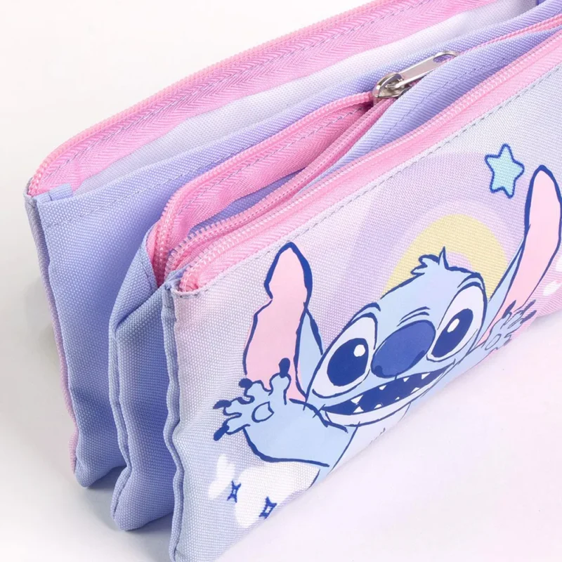 Estojo Triplo Stitch Lilás de 22cm_1