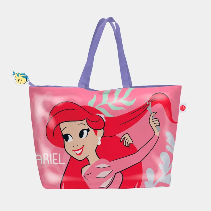 Saco de Praia das Princesas Disney 48x32cm