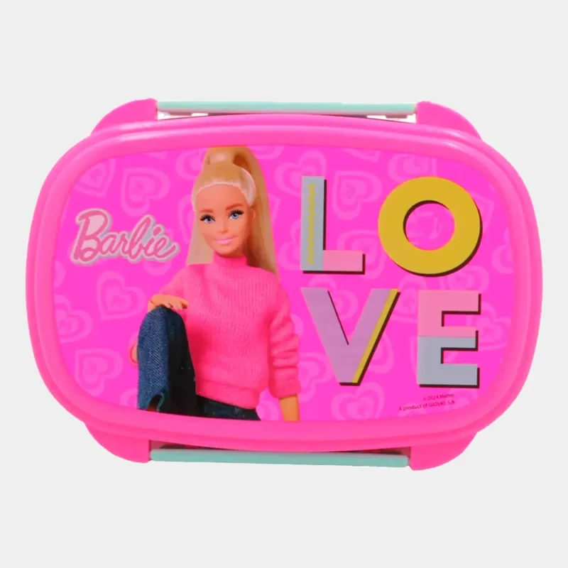Sanduicheira de Plástico Barbie com Talheres_2