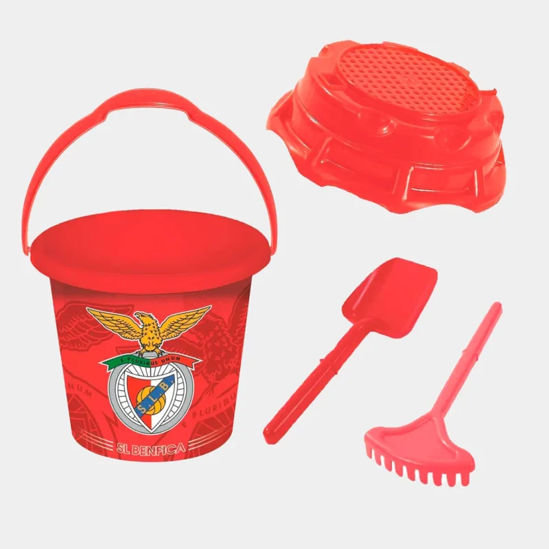 Balde de Praia Benfica com Moldes e Pás