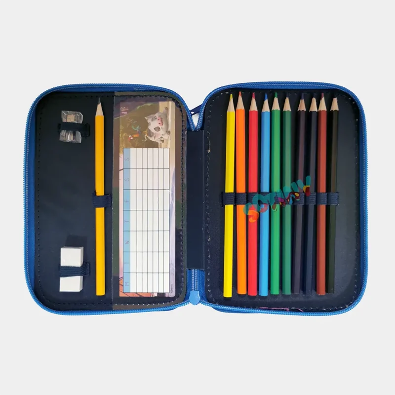 Estojo Duplo Disney Vaiana Wave com Material_2
