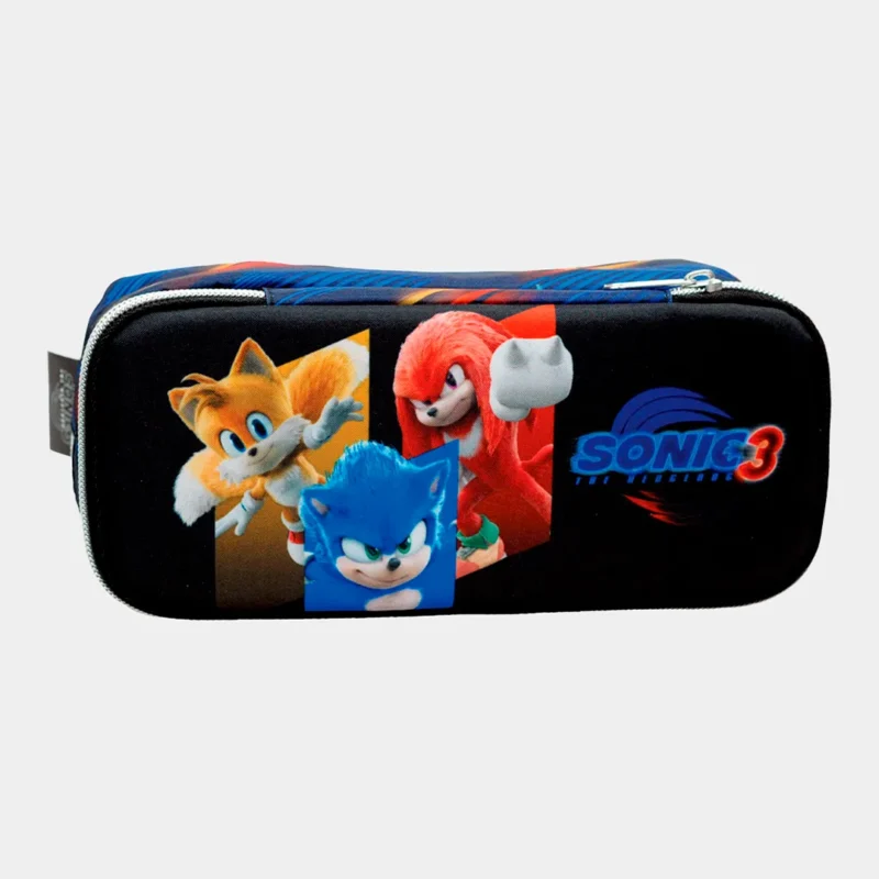 Estojo Oval Sonic 3 de 23cm