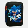Estojo Sonic 3 Duplo com Material Escolar