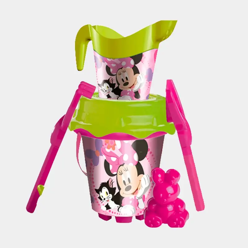 Balde de Praia da Minnie com Moldes e Pás