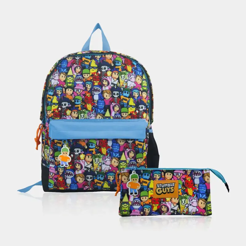 Conjunto Escolar Stumble Guys Mochila e Estojo