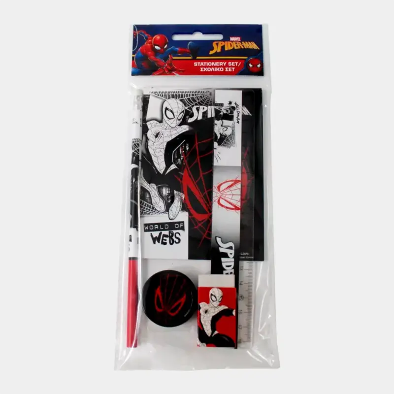 Conjunto Homem Aranha Papelaria de 5pcs