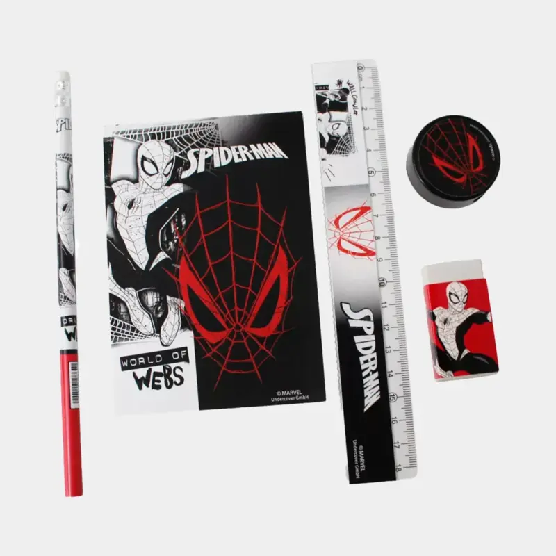 Conjunto Homem Aranha Papelaria de 5pcs_1