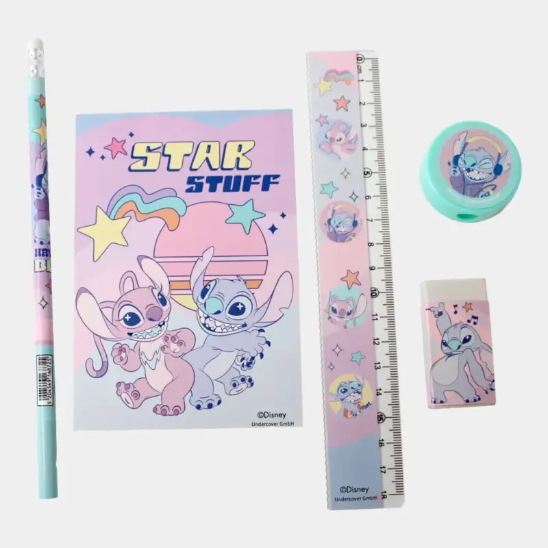 Conjunto de Papelaria Disney Stitch de 5pcs_1
