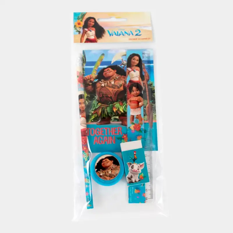 Conjunto de Papelaria Disney Vaiana de 5pcs