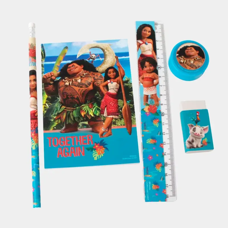 Conjunto de Papelaria Disney Vaiana de 5pcs_1