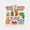 Cozy Cute Livro de Colorir de 48 Páginas
