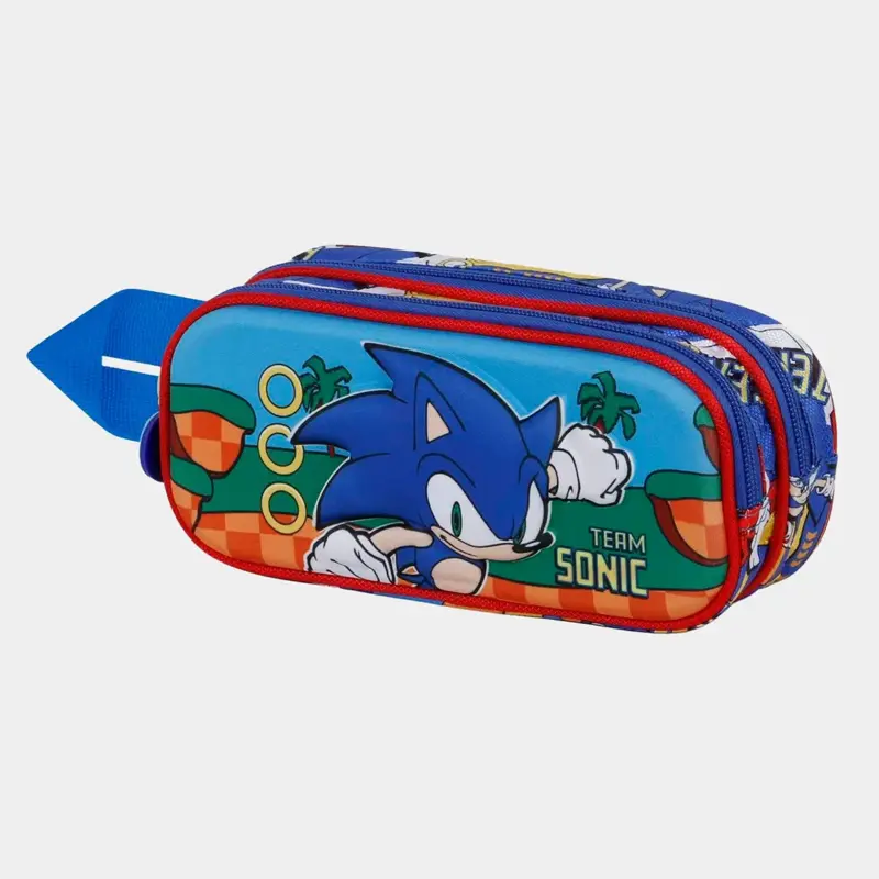 Estojo Duplo Sonic 3D Sonic Team
