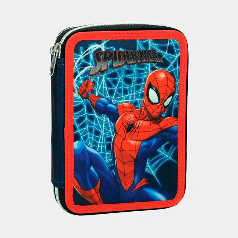 Estojo Homem-Aranha Duplo com Material Personalizado