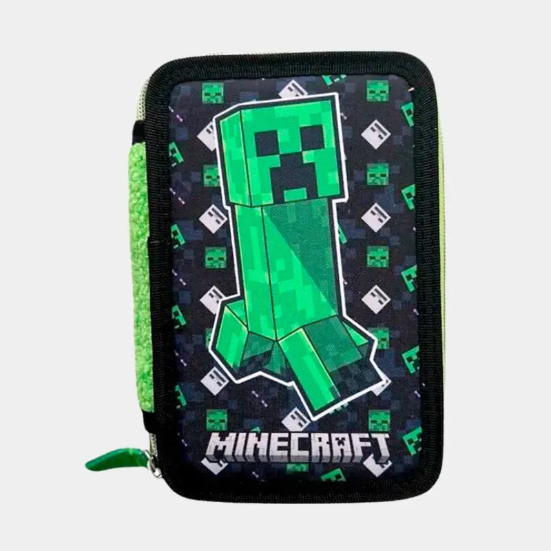 Estojo Minecraft Duplo com Material