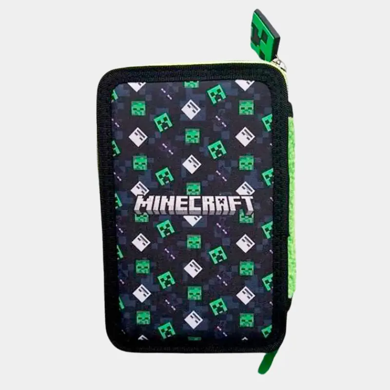 Estojo Minecraft Duplo com Material_2