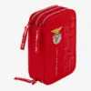 Estojo Triplo SL Benfica com Material Escolar