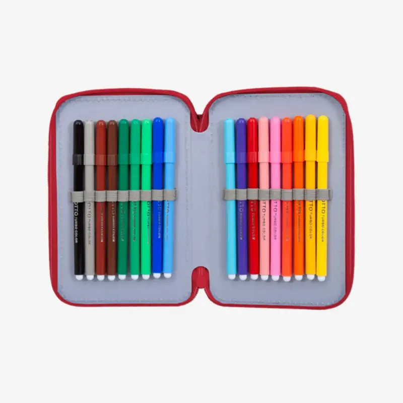 Estojo Triplo SL Benfica com Material Escolar_4