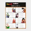 Etiquetas de Identificação Dragon Ball de 16pcs