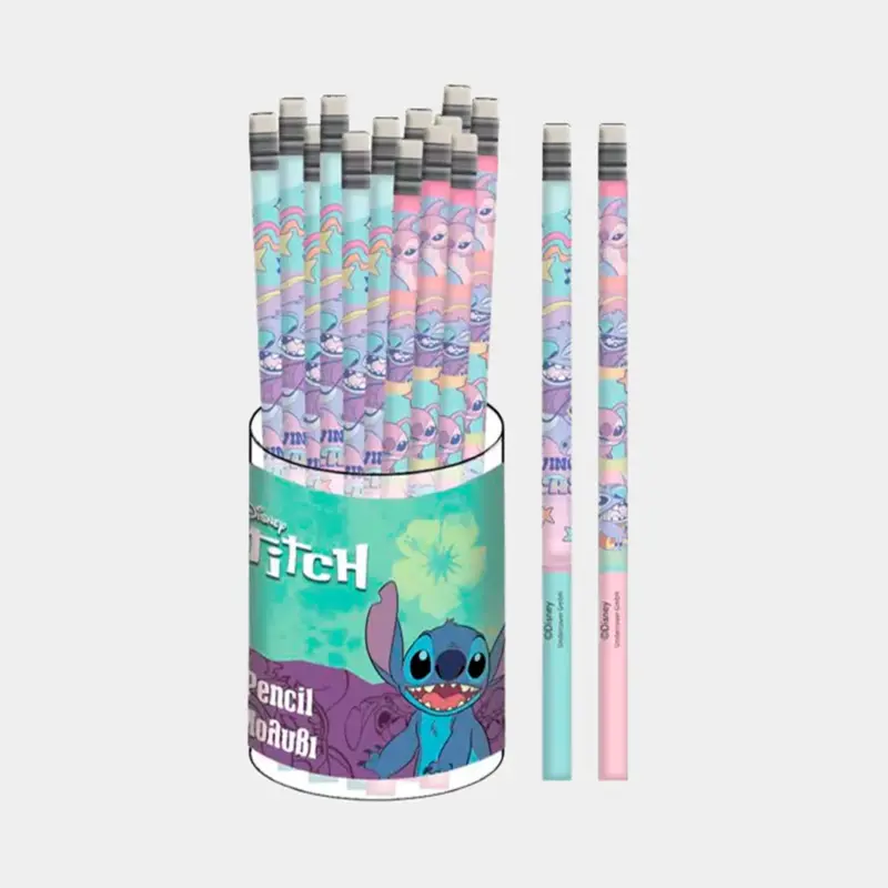 Lápis de Carvão Disney Stitch com Borracha