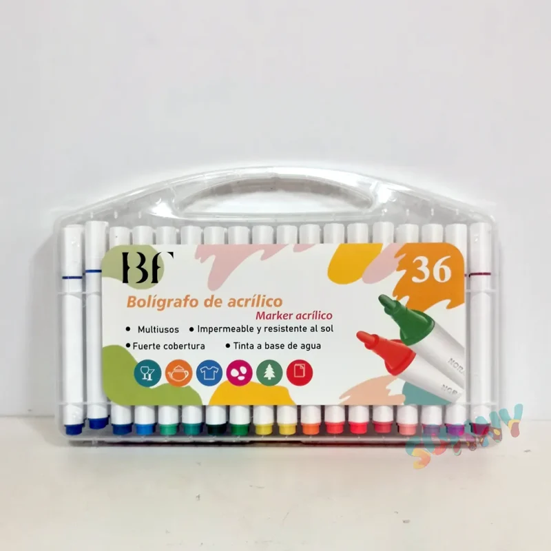 Marcadores Acrílicos BF de 36pcs