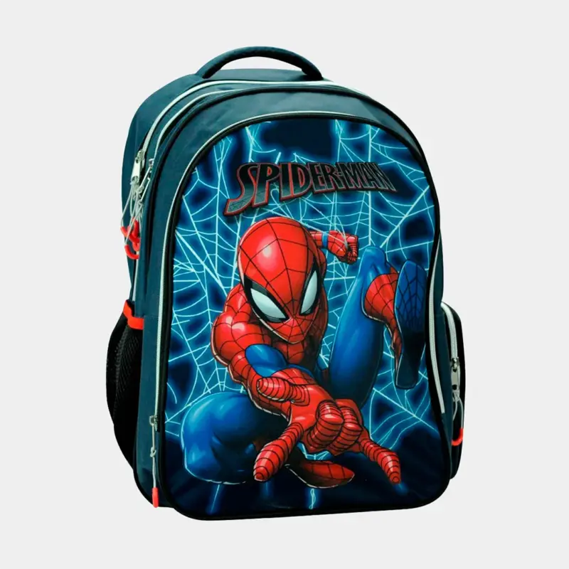 Mochila Escolar do Homem Aranha Web de 43cm