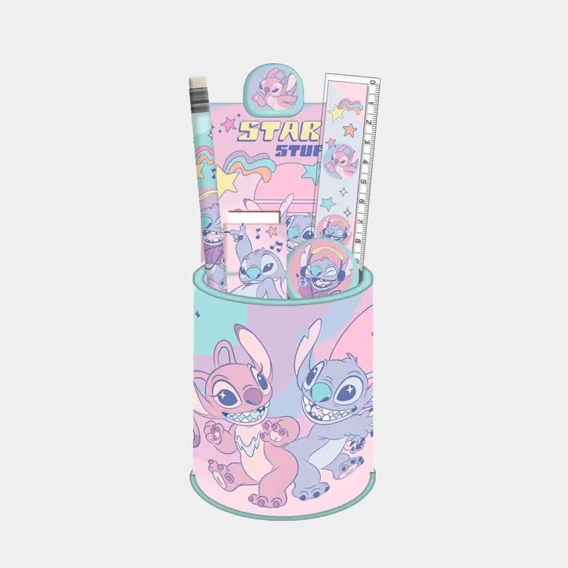 Set de Papelaria Stitch de 7pcs