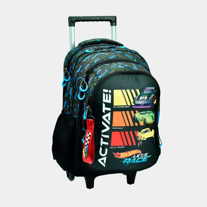 Trolley Escolar Hot Wheels Colours de 46cm