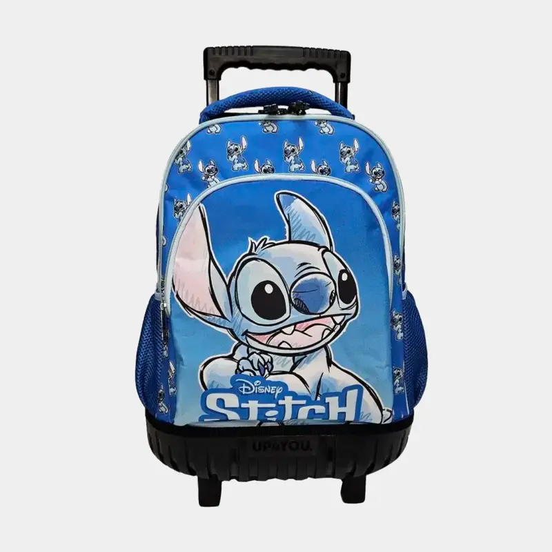 Trolley Escolar do Stitch Azul de 44cm