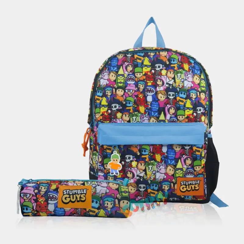 Conjunto Escolar Stumble Guys Mochila e Estojo