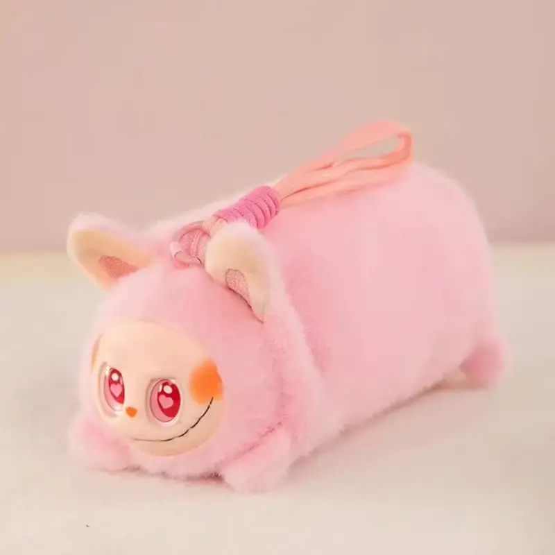 Estojo Labubu Peluche Escolar de 22cm_Rosa