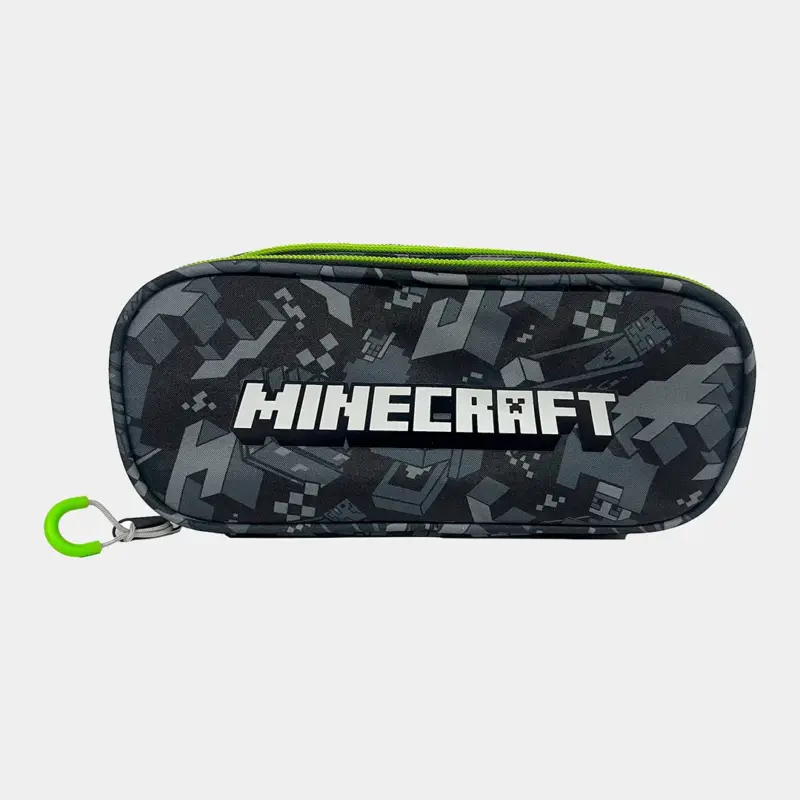 Estojo Duplo Minecraft Escolar de 23cm