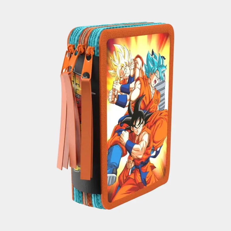 Estojo Triplo Dragon Ball com Material