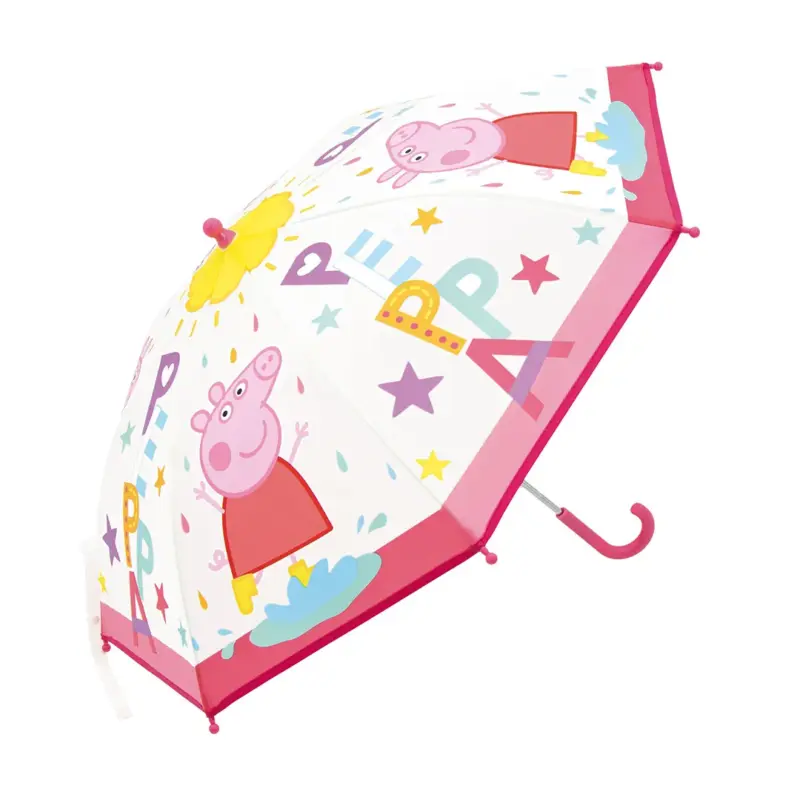 Guarda Chuva Transparente Peppa de 46cm