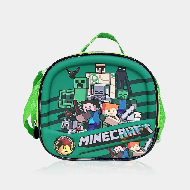 Lancheira Minecraft Térmica de 24cm Adaptável