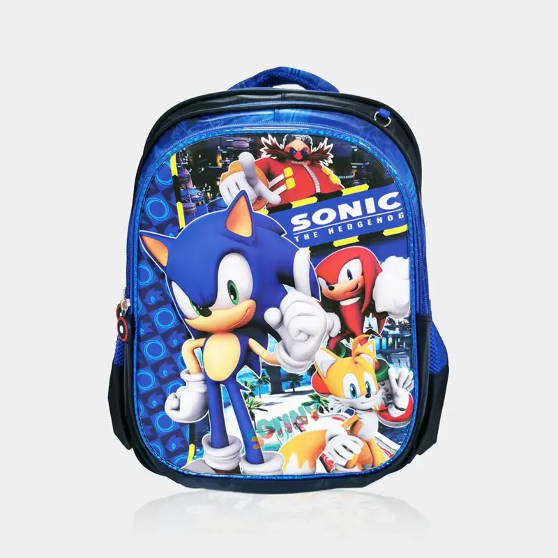 Mochila Sonic Escolar de 41cm Adaptável_1