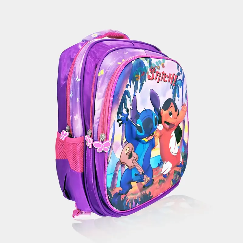 Mochila Stitch Escolar de 41cm Adaptável