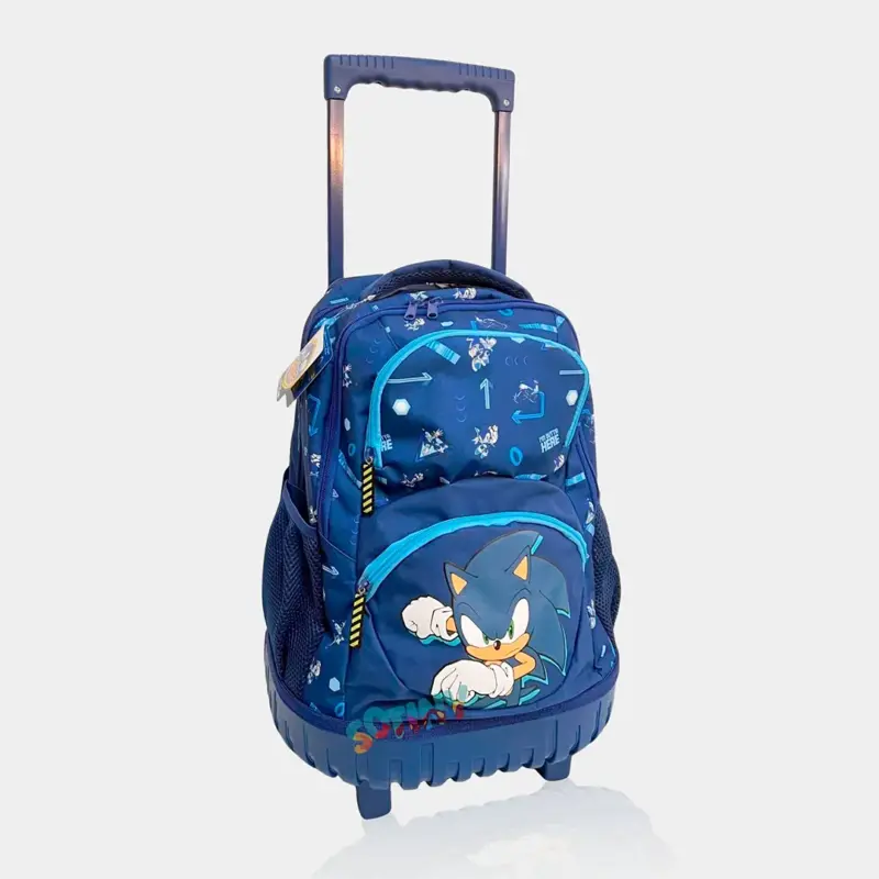 Mochila Trolley Sonic Escolar de 42cm