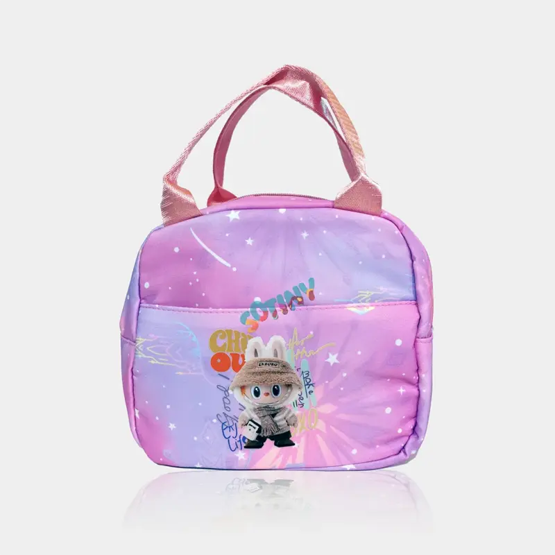 Saco Térmico Labubu Rosa de 23cm