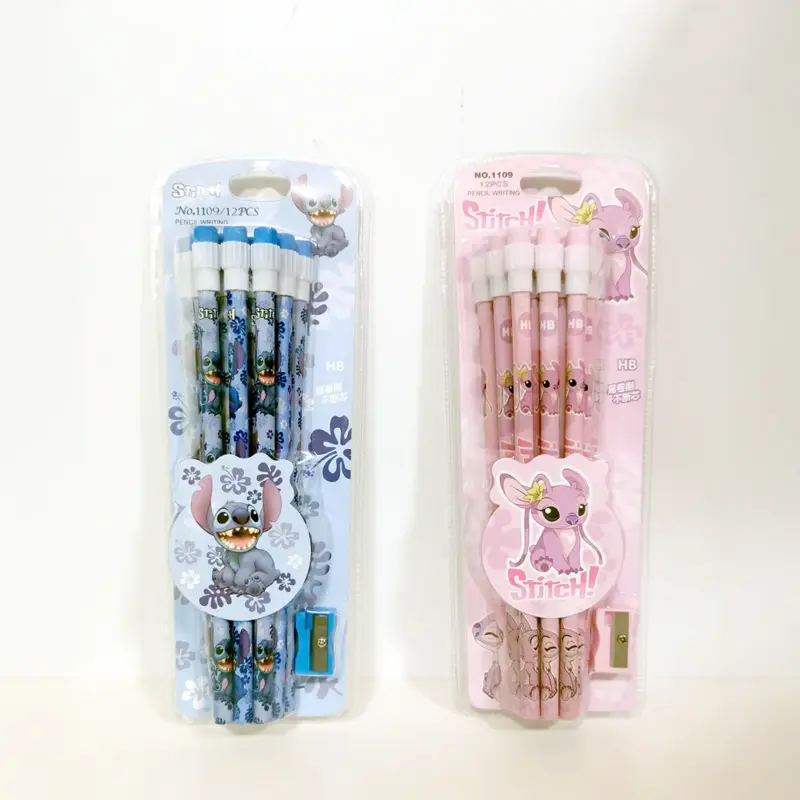 12 Lápis HB Stitch com Afia