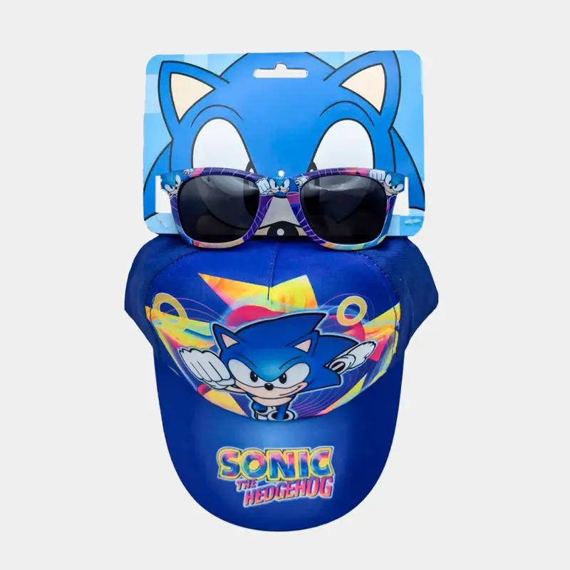 Set Sonic Boné e Óculos de Sol