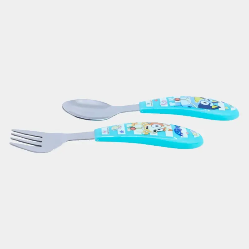 Talheres de Metal Bluey e Bingo 2pcs_2