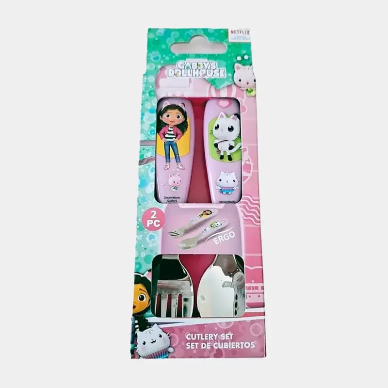 Talheres de Metal Gabby´s Dollhouse 2pcs