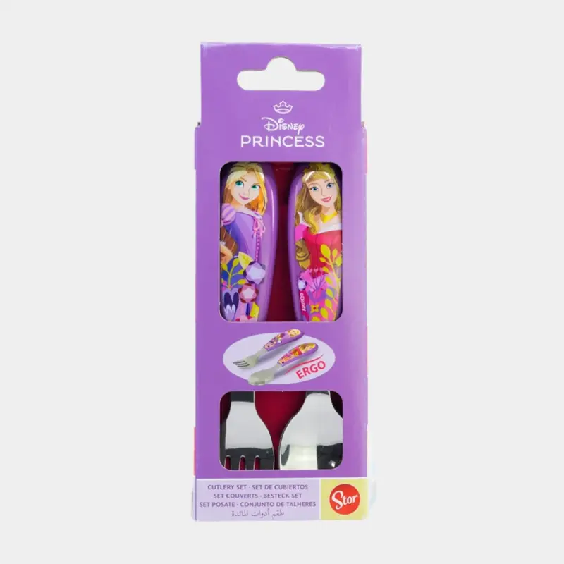 Talheres de Metal das Princesas Disney 2pcs